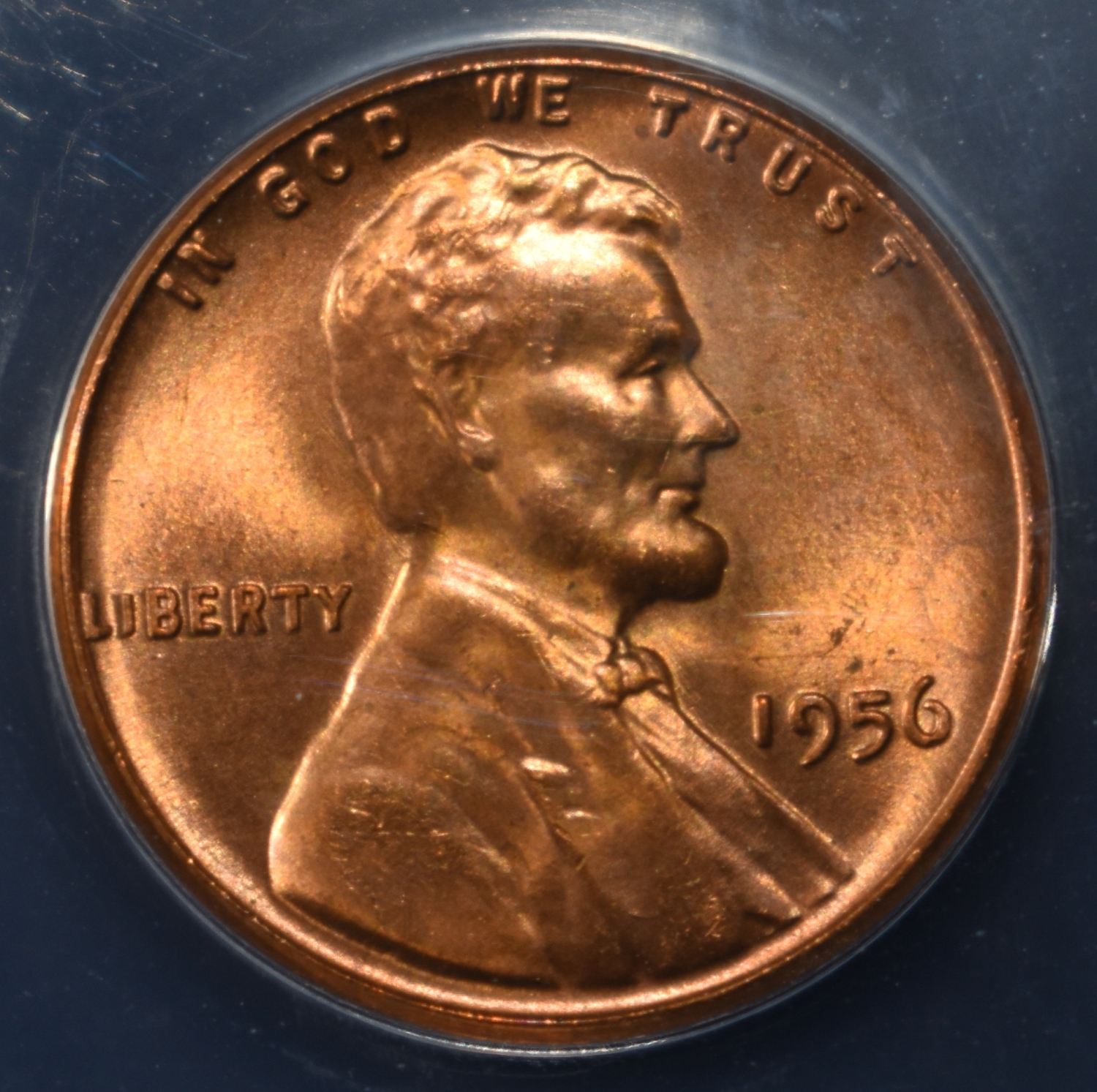 1956 WHEAT CENT ANACS MS66 RED