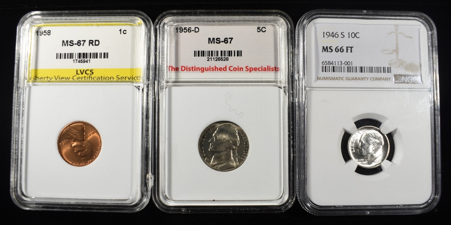 GRADED COIN COLLECTORS LOT