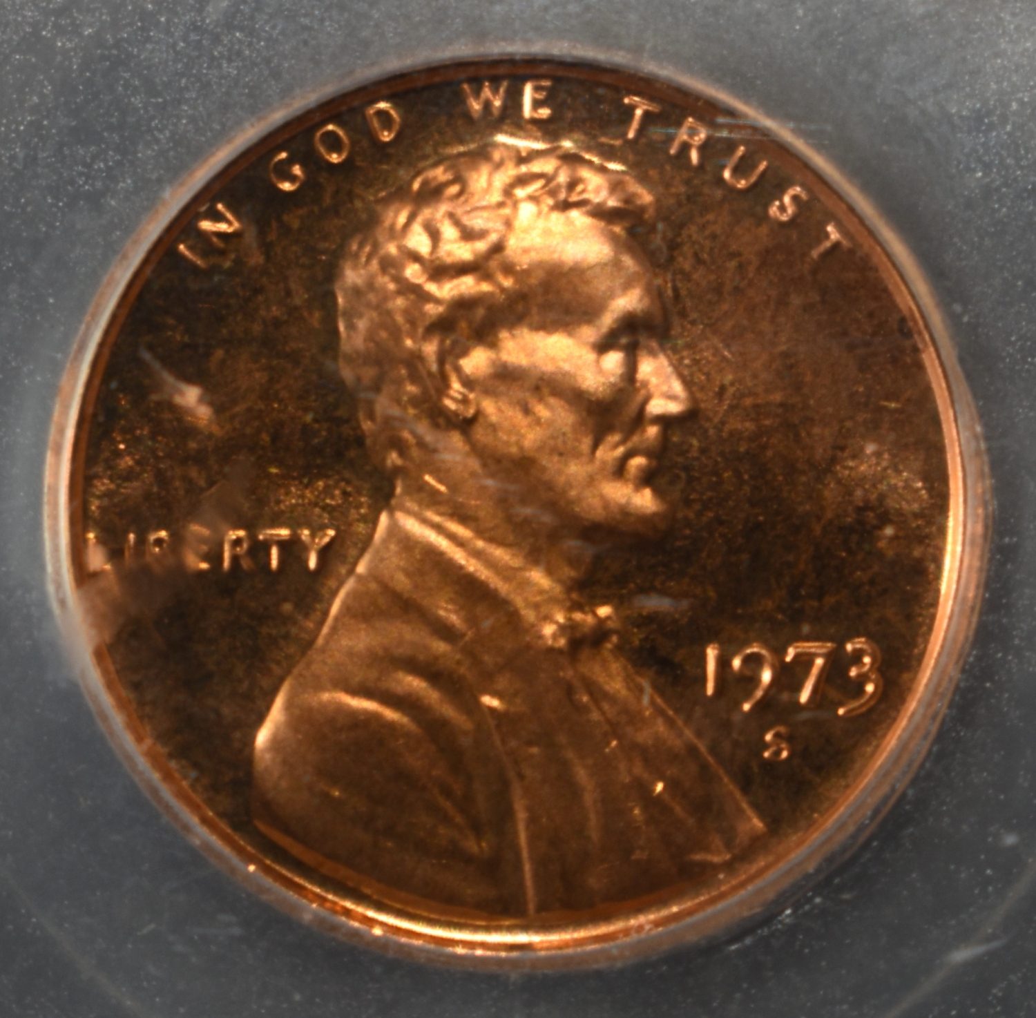 1973-S MEMORIAL CENT SEGS PERFECT GEM PROOF DCAM