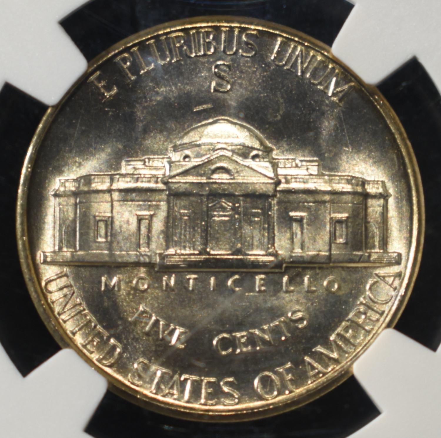 1943-S JEFFERSON NICKEL NGC MS67