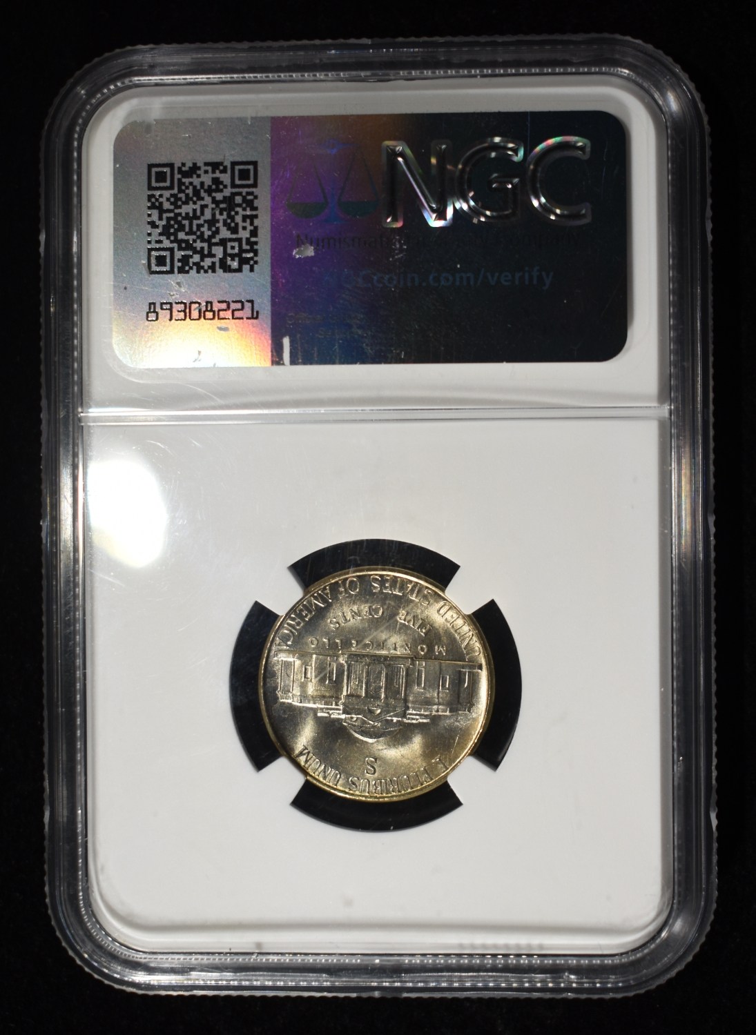 1943-S JEFFERSON NICKEL NGC MS67