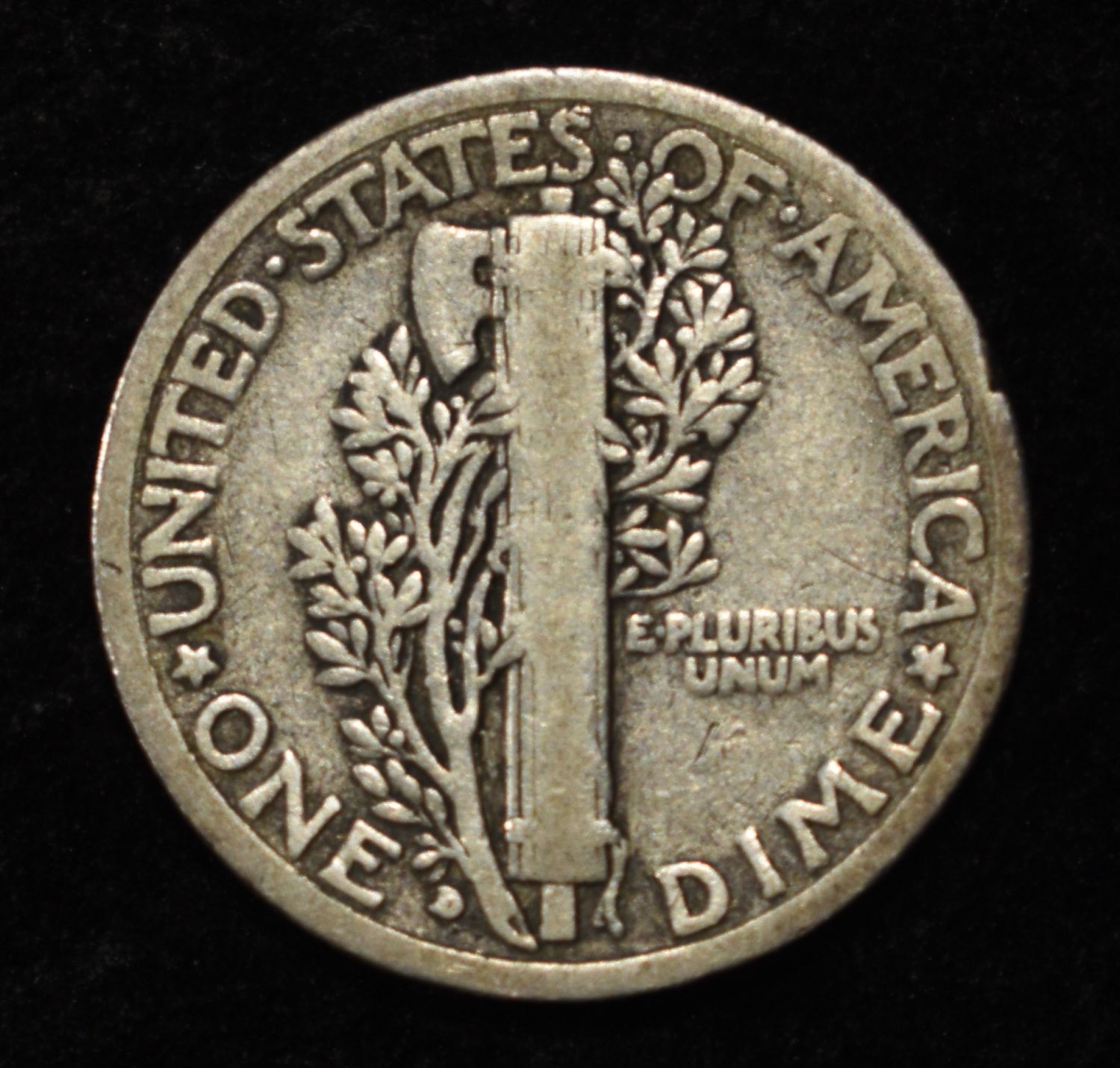 1916-D MERCURY DIME FINE