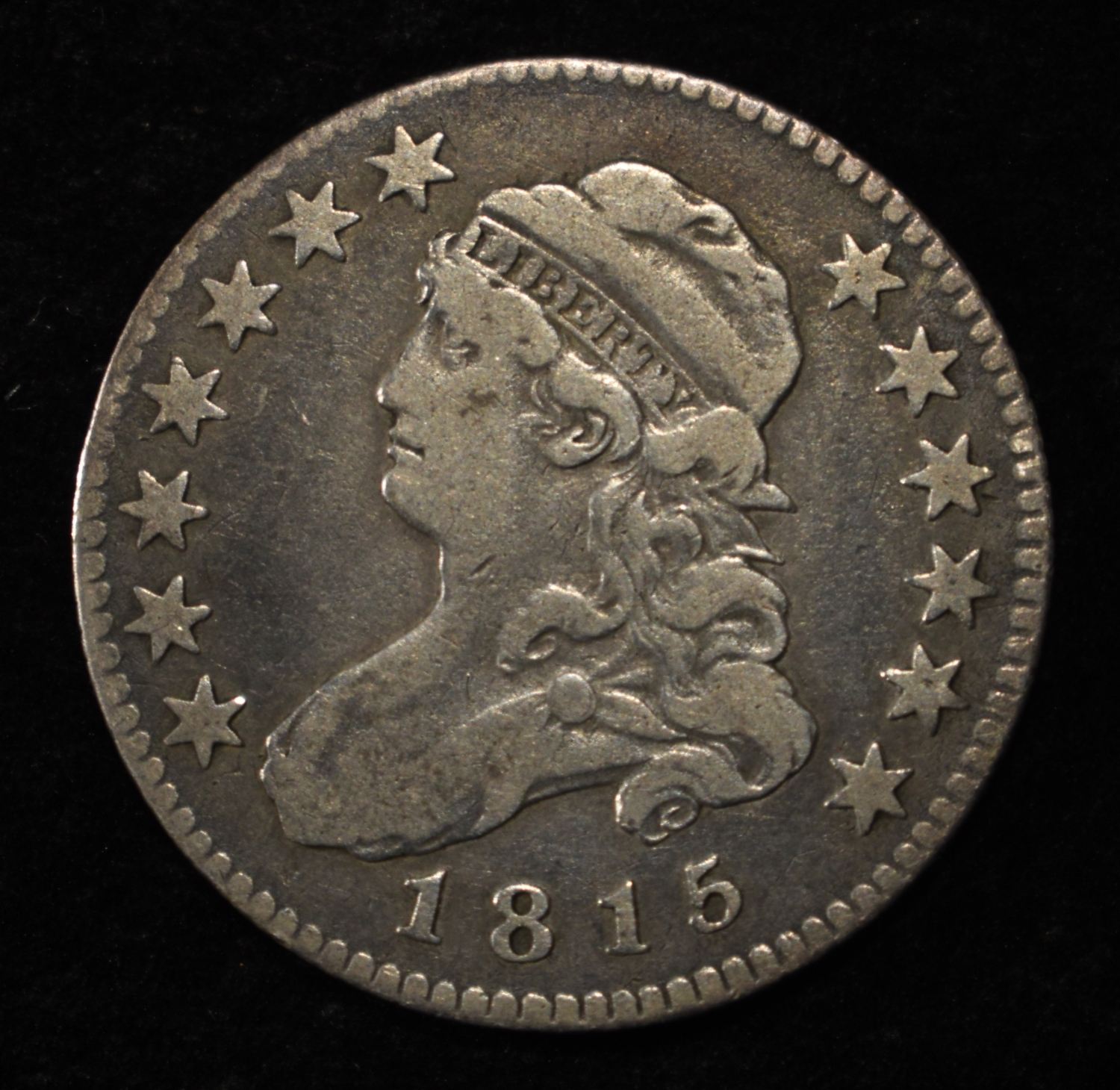 1815 BUST QUARTER VF