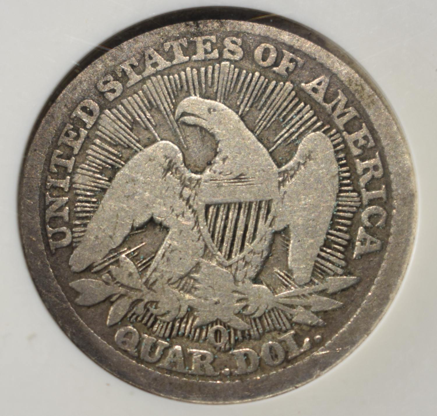 1853-O LIBERTY SEATED QUARTER NGC G4