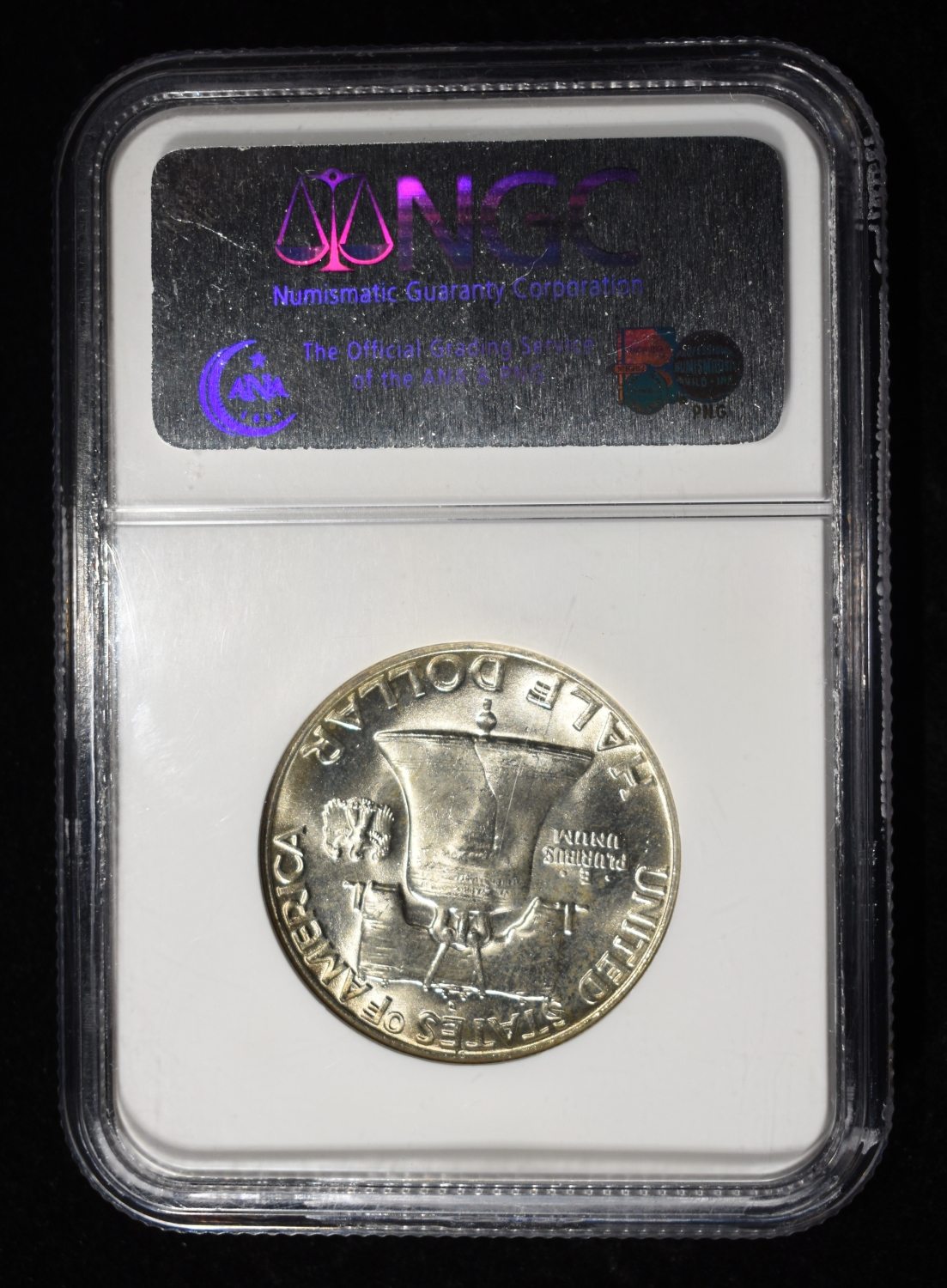 1959-D FRANKLIN HALF DOLLAR NGC MS65