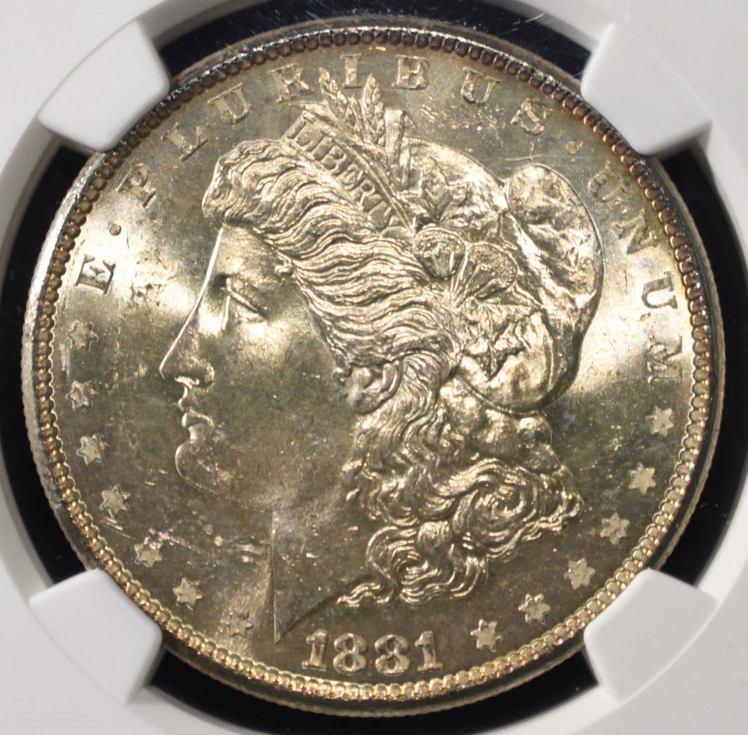 1881-S MORGAN DOLLAR NGC MS-63