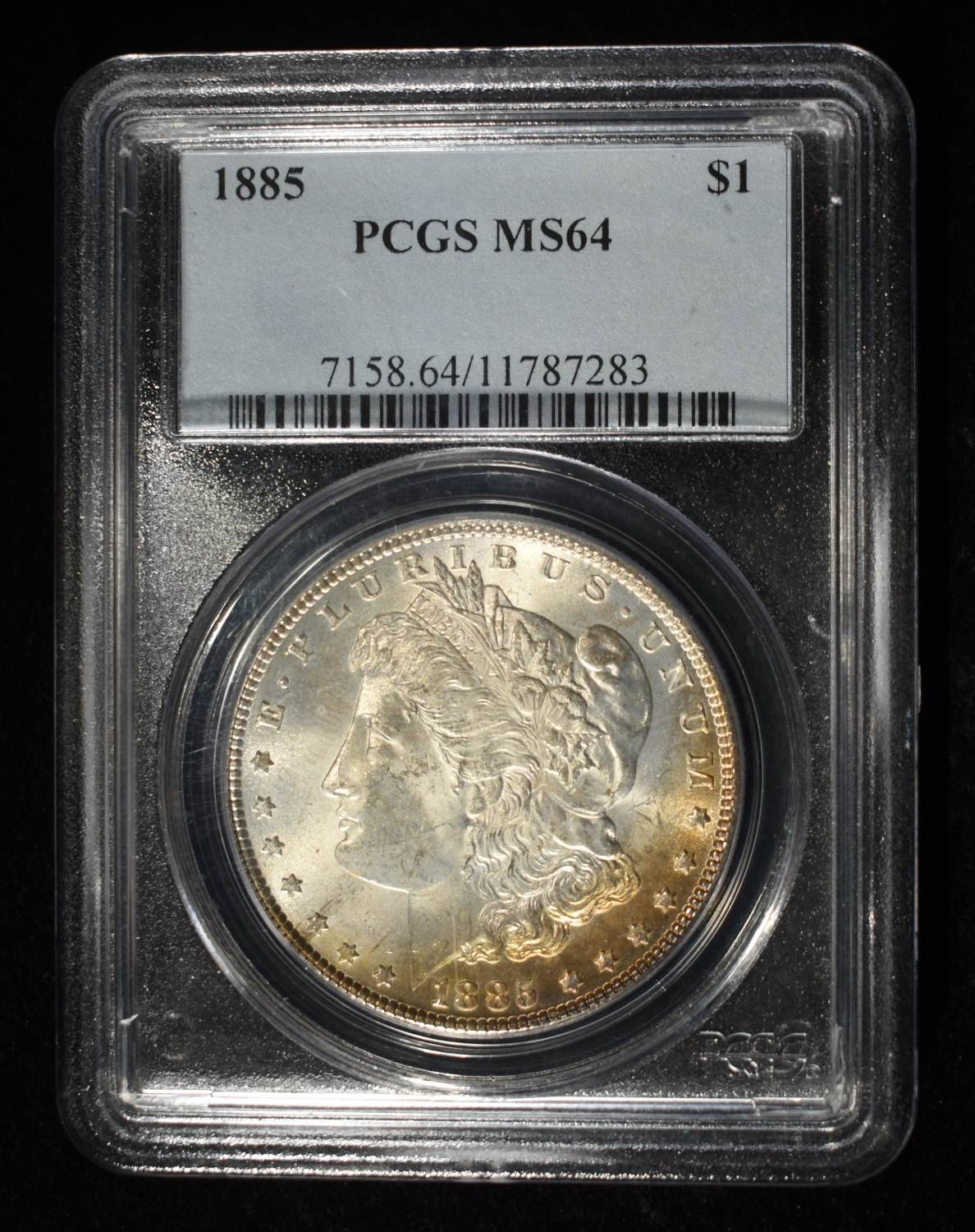 1885 MORGAN DOLLAR PCGS MS-64