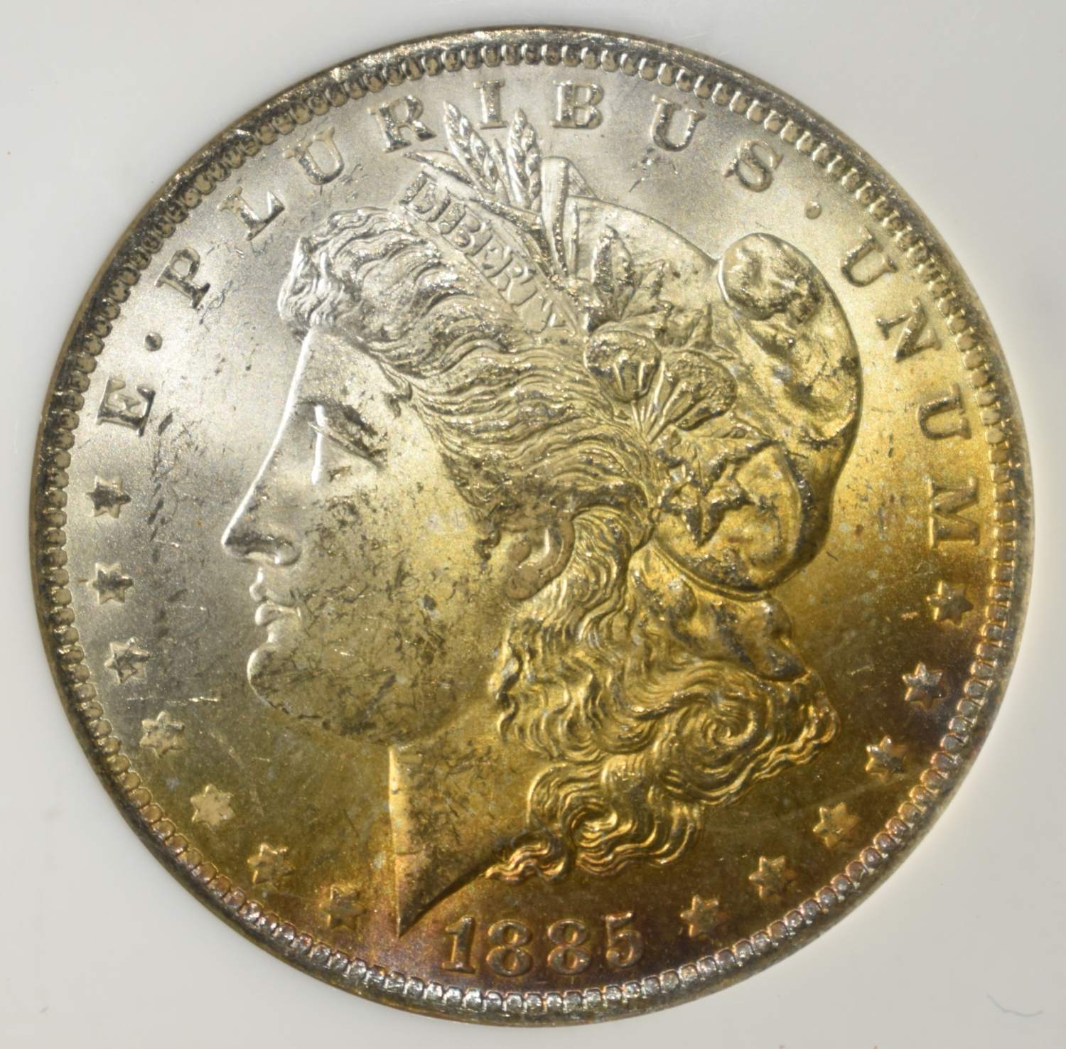 1885-O MORGAN DOLLAR NGC MS63