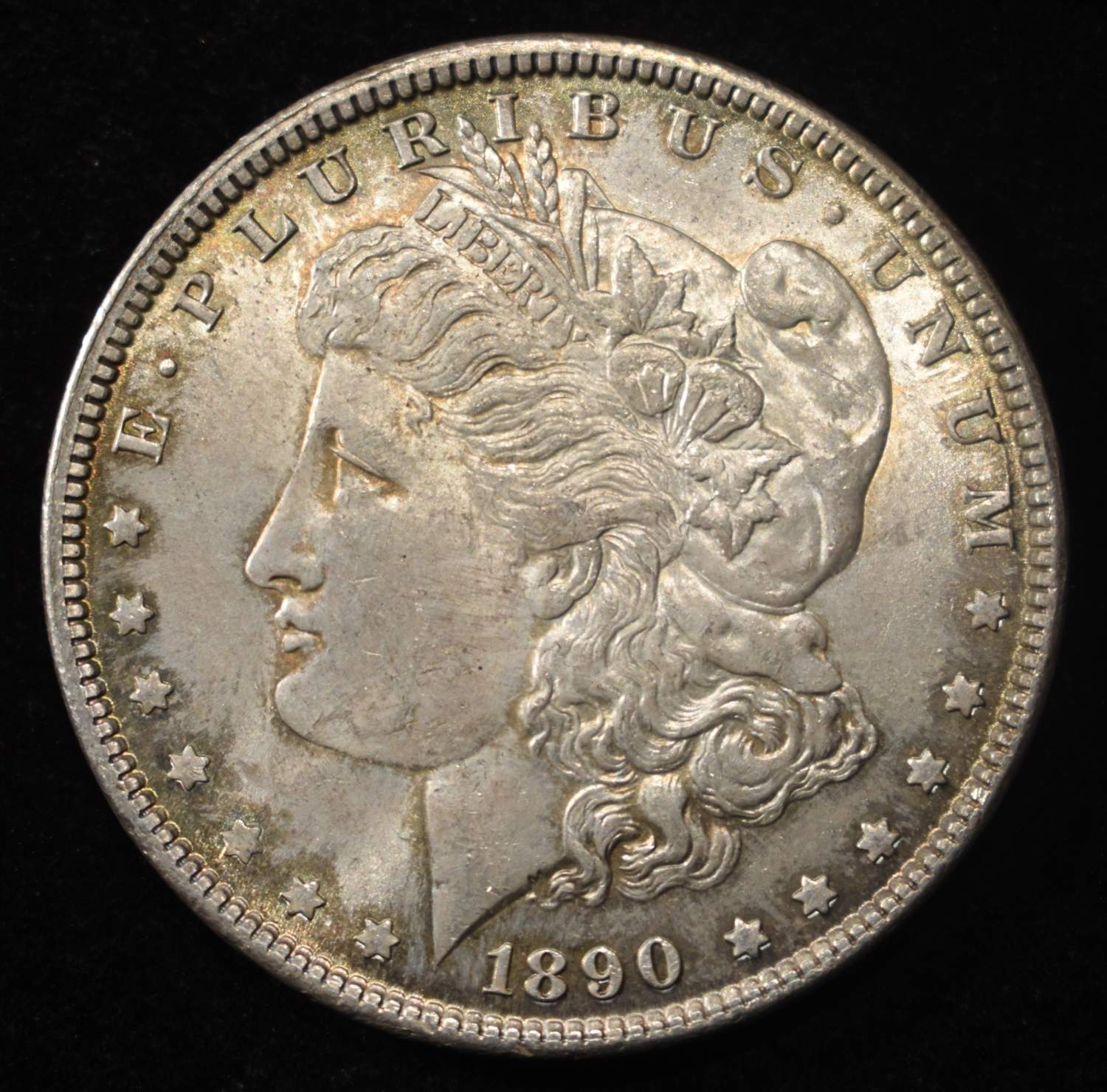 1890 MORGAN DOLLAR GEM ORIG UNC