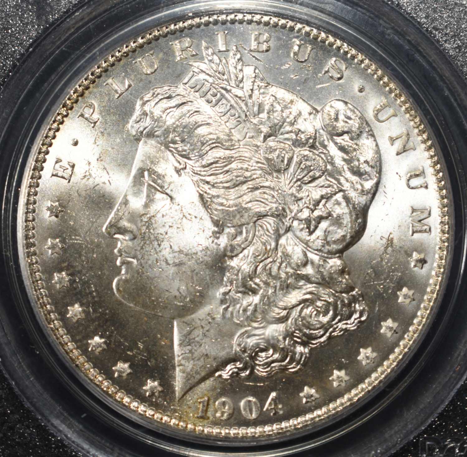 1904-O MORGAN DOLLAR PCGS MS-63 OLD GREEN HOLDER