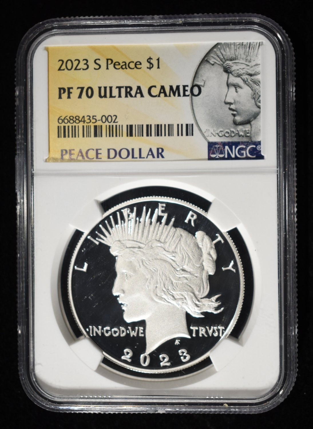 2023-S PEACE DOLLAR NGC PF70 UCAM