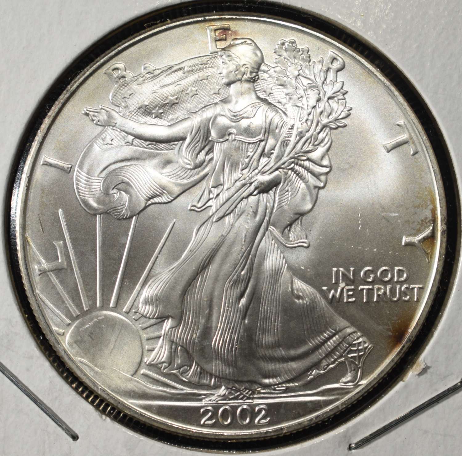 2002 AMERICAN SILVER EAGLE