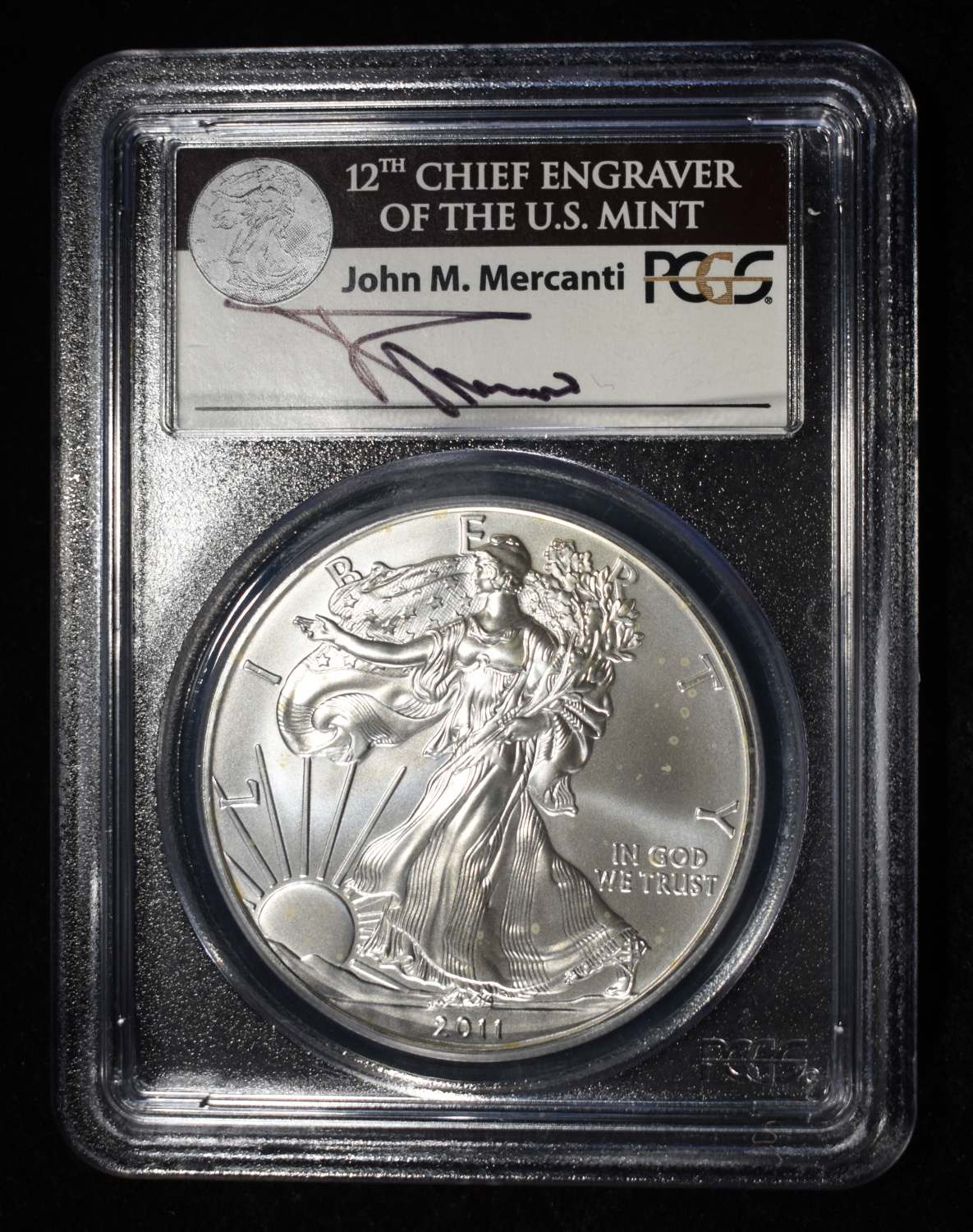 2011-W AMERICAN SILVER EAGLE PCGS MS70
