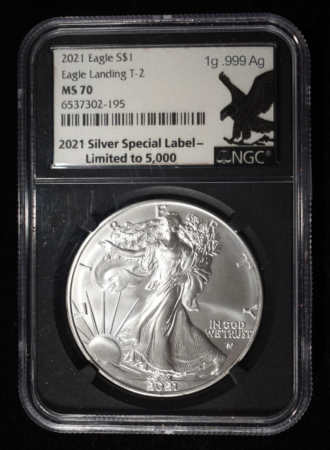 2021 AMERICAN SILVER EAGLE NGC MS70