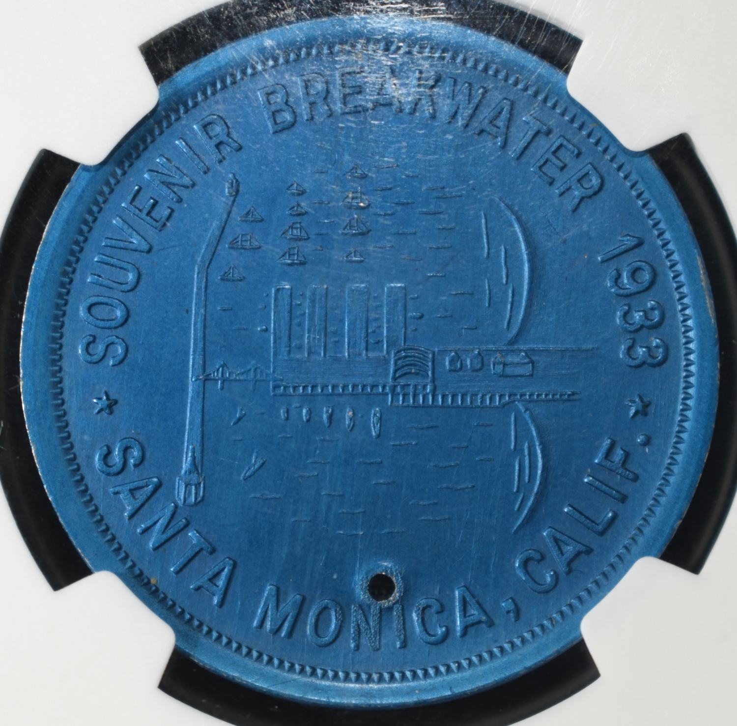 1933 CA HK-687 $1 BLUE ANODIZED NGC MS65