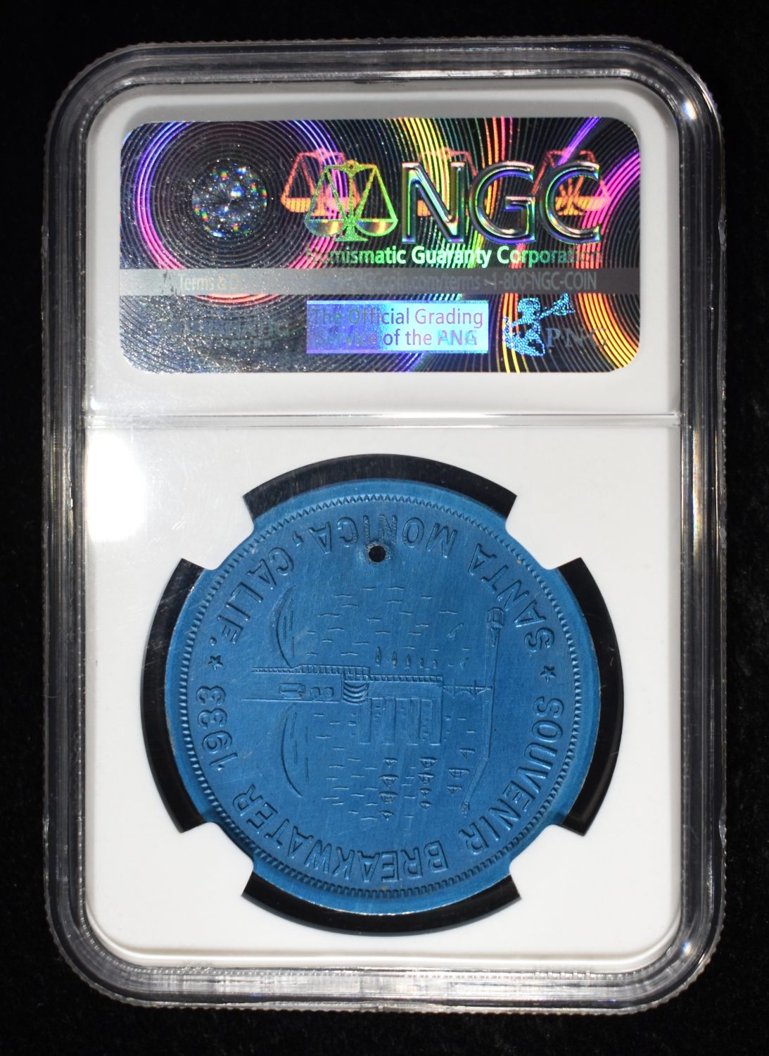 1933 CA HK-687 $1 BLUE ANODIZED NGC MS65