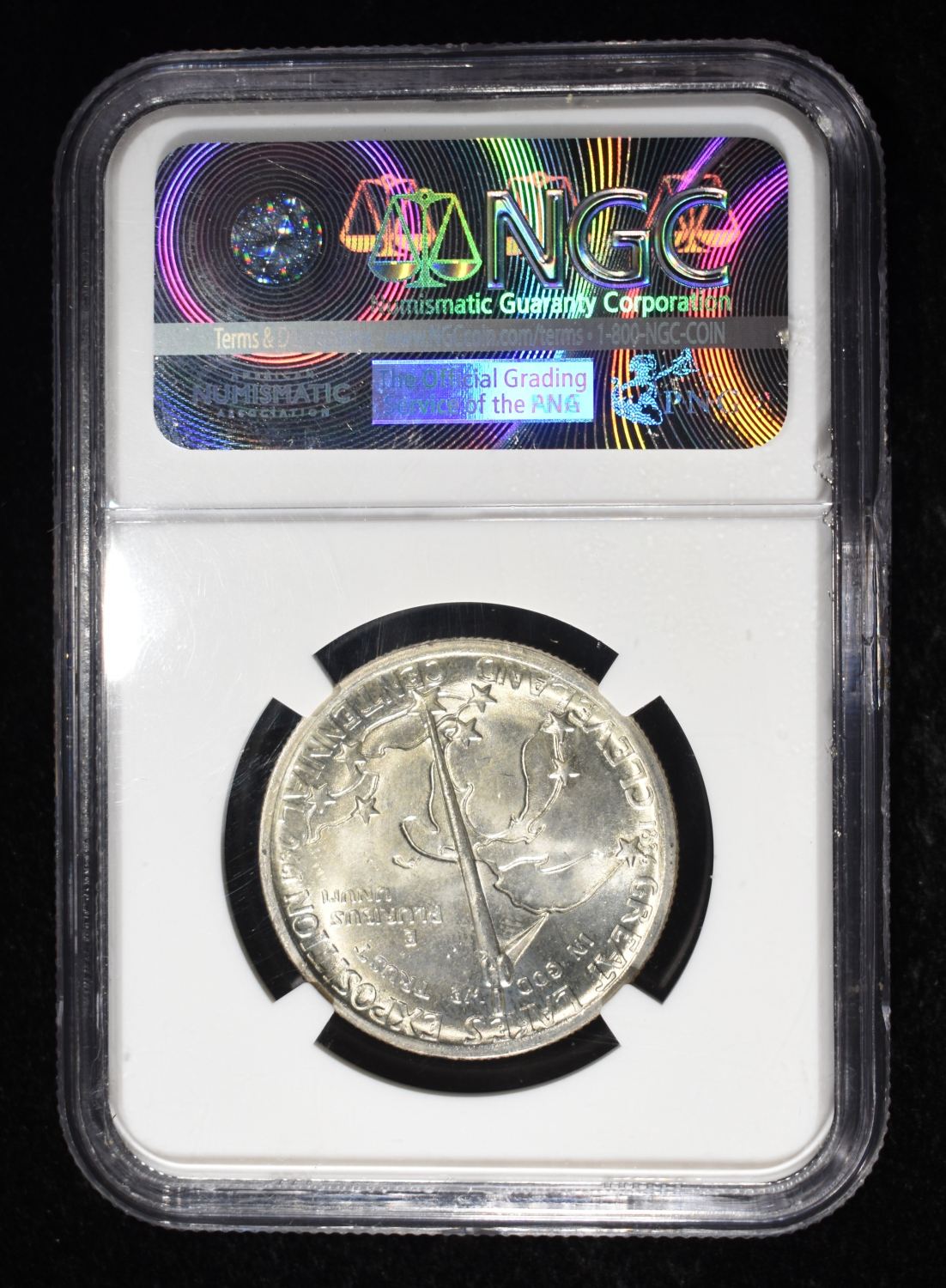 1936 COMMEM 50C CLEVELAND NGC MS65