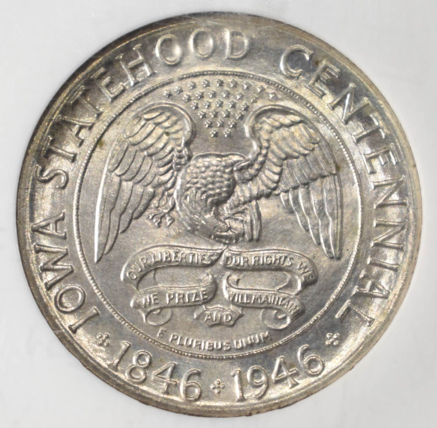 1946 COMMEM 50C IOWA NGC MS66