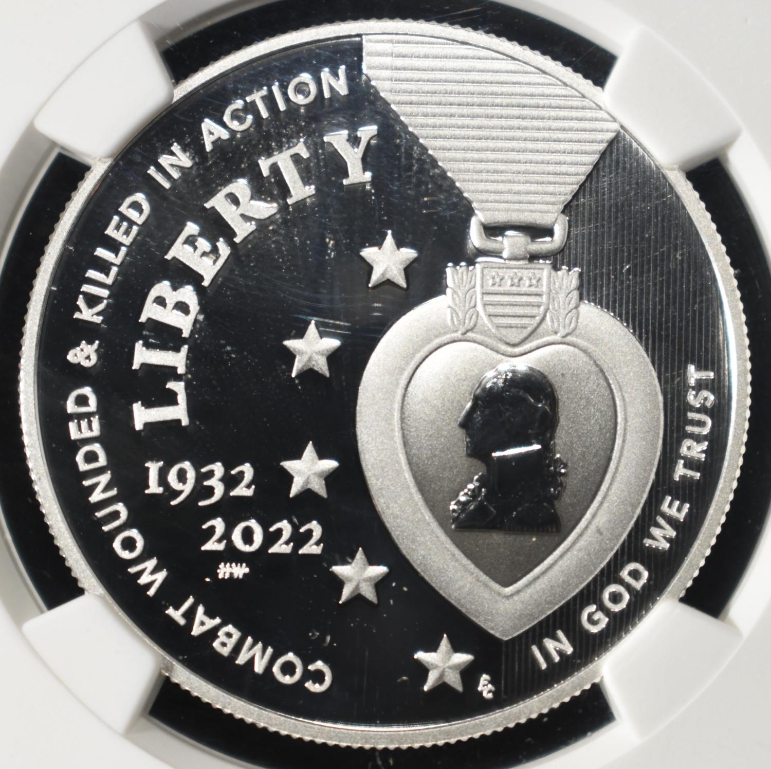 2022-W COMMEM $1 PURPLE HEART NGC PF70 UCAM