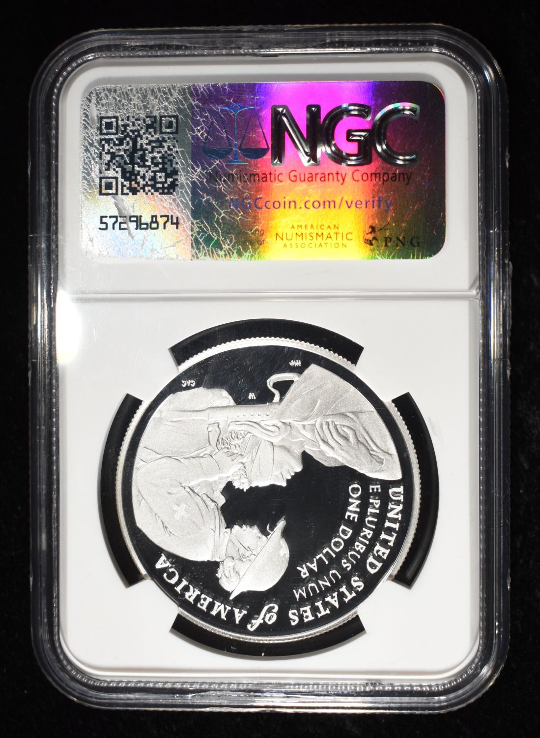 2022-W COMMEM $1 PURPLE HEART NGC PF70 UCAM
