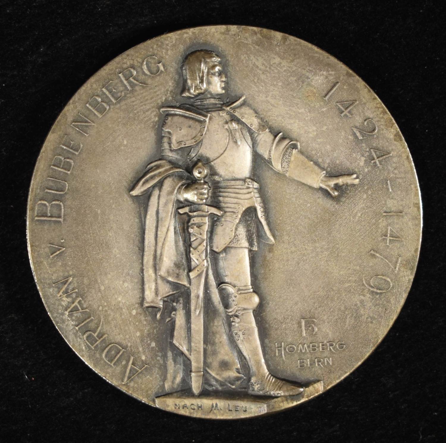1897 A SWISS SHOOTING MEDAL BERN SILVER