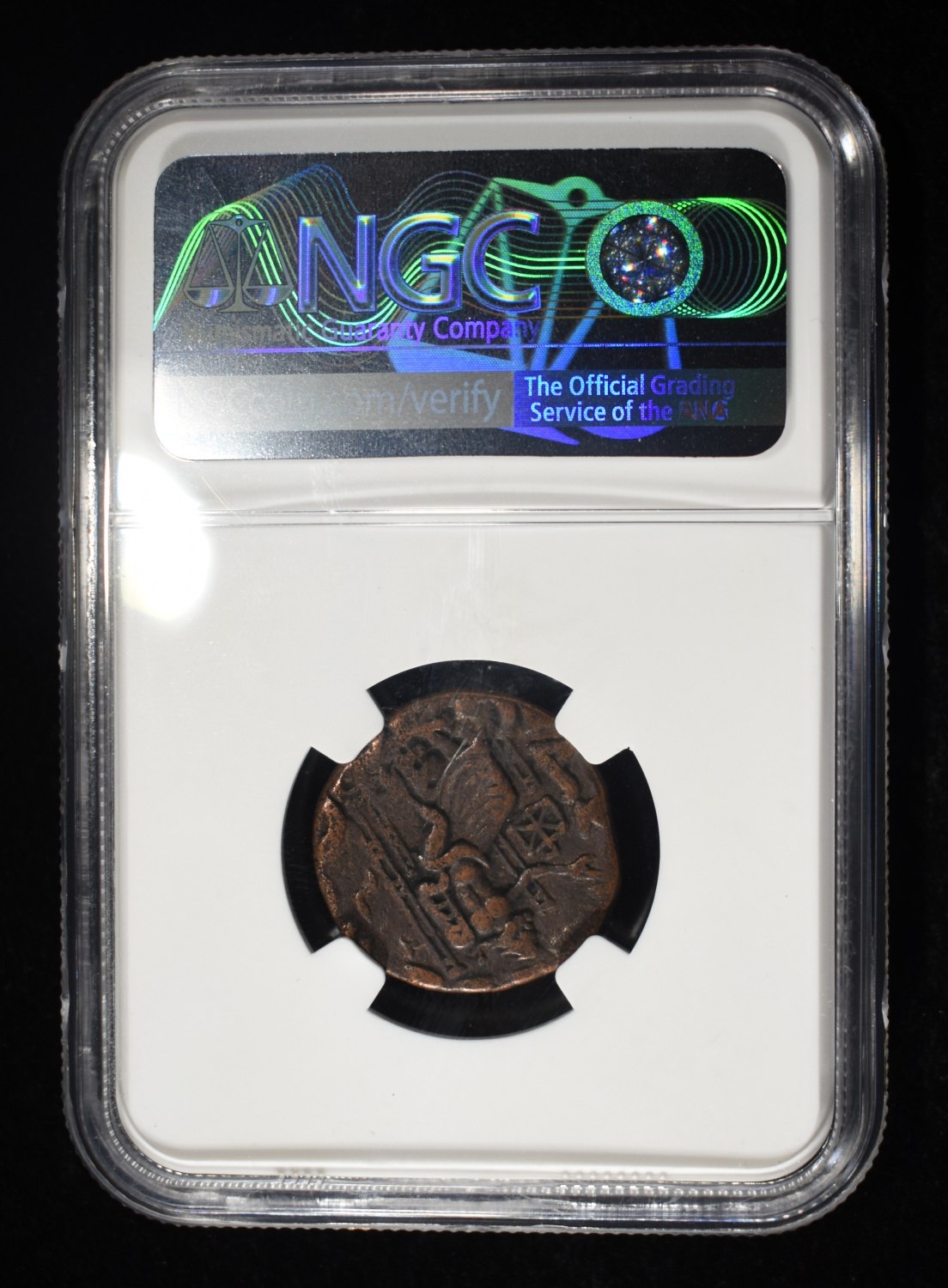 c.105-90 BC HERMAEUS AE TETRADRACHM NGC VF