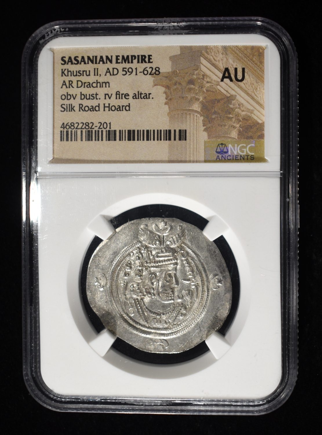 KHUSRU II, AD 591-628 NGC AU