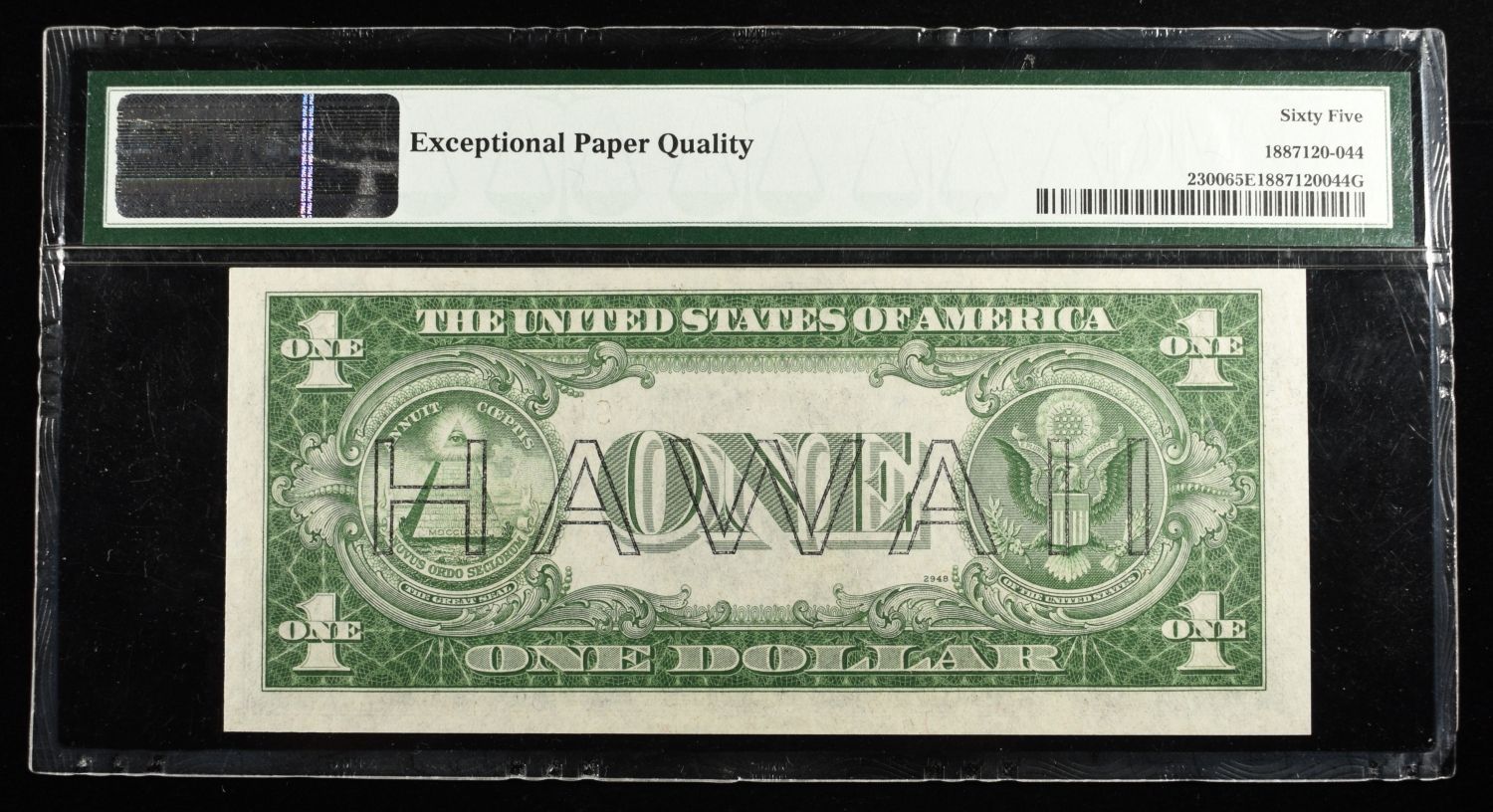 1935A $1 HAWAII WWII EMERGENCY ISSUE PMG 65 EPQ