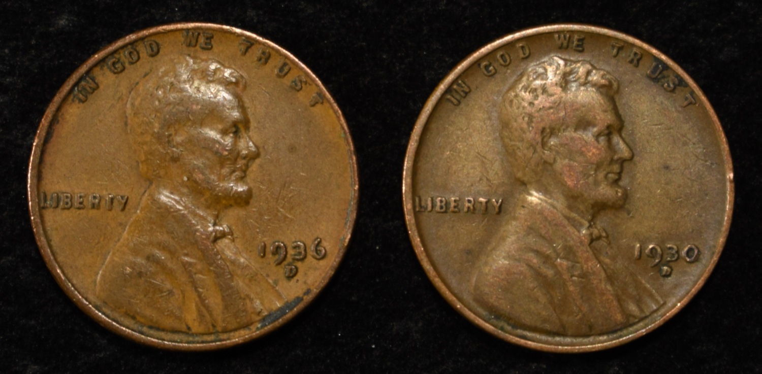 (500) WHEAT CENTS: MIXED DATES