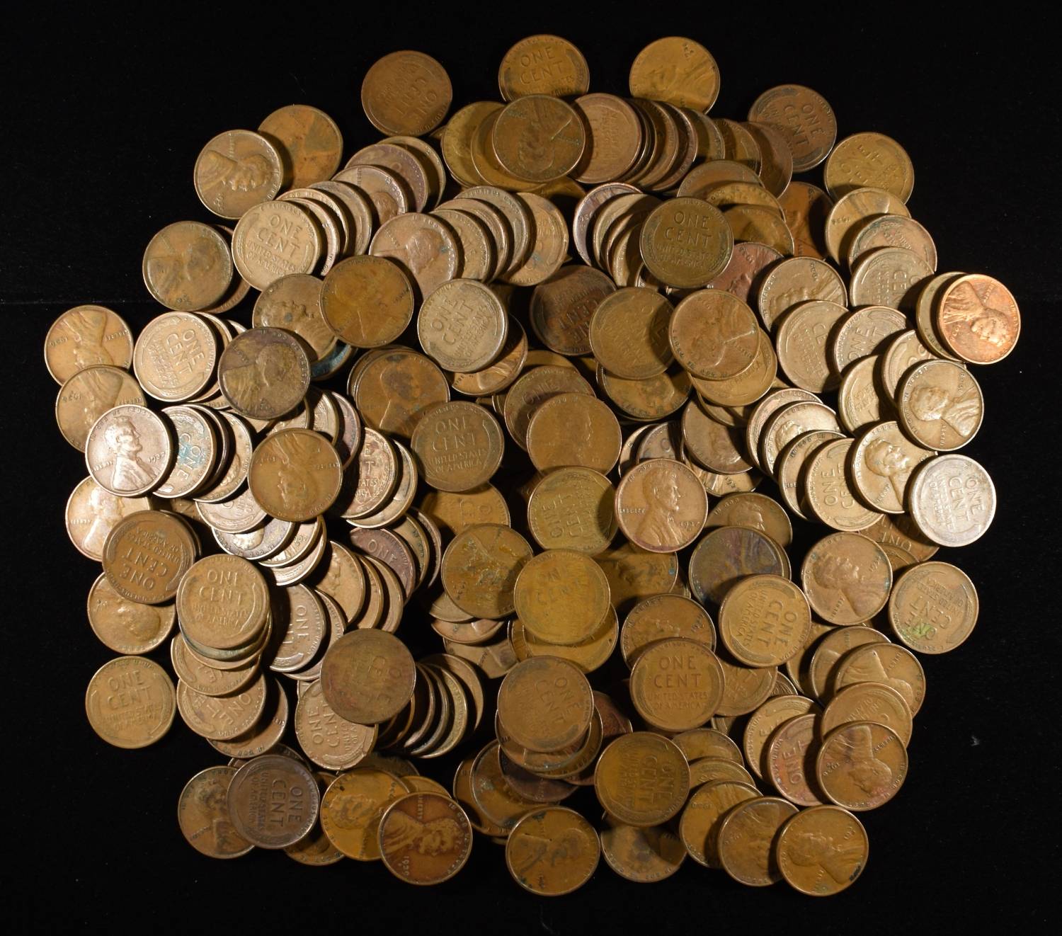 (236) WHEAT CENTS FROM THE 1930'S
