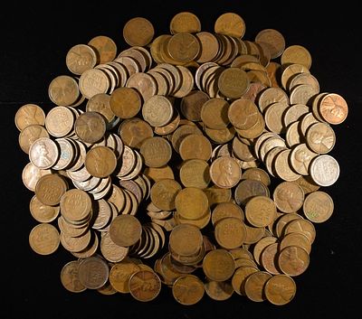 (236) WHEAT CENTS FROM THE 1930'S. ESTIMATE $100 - $120.