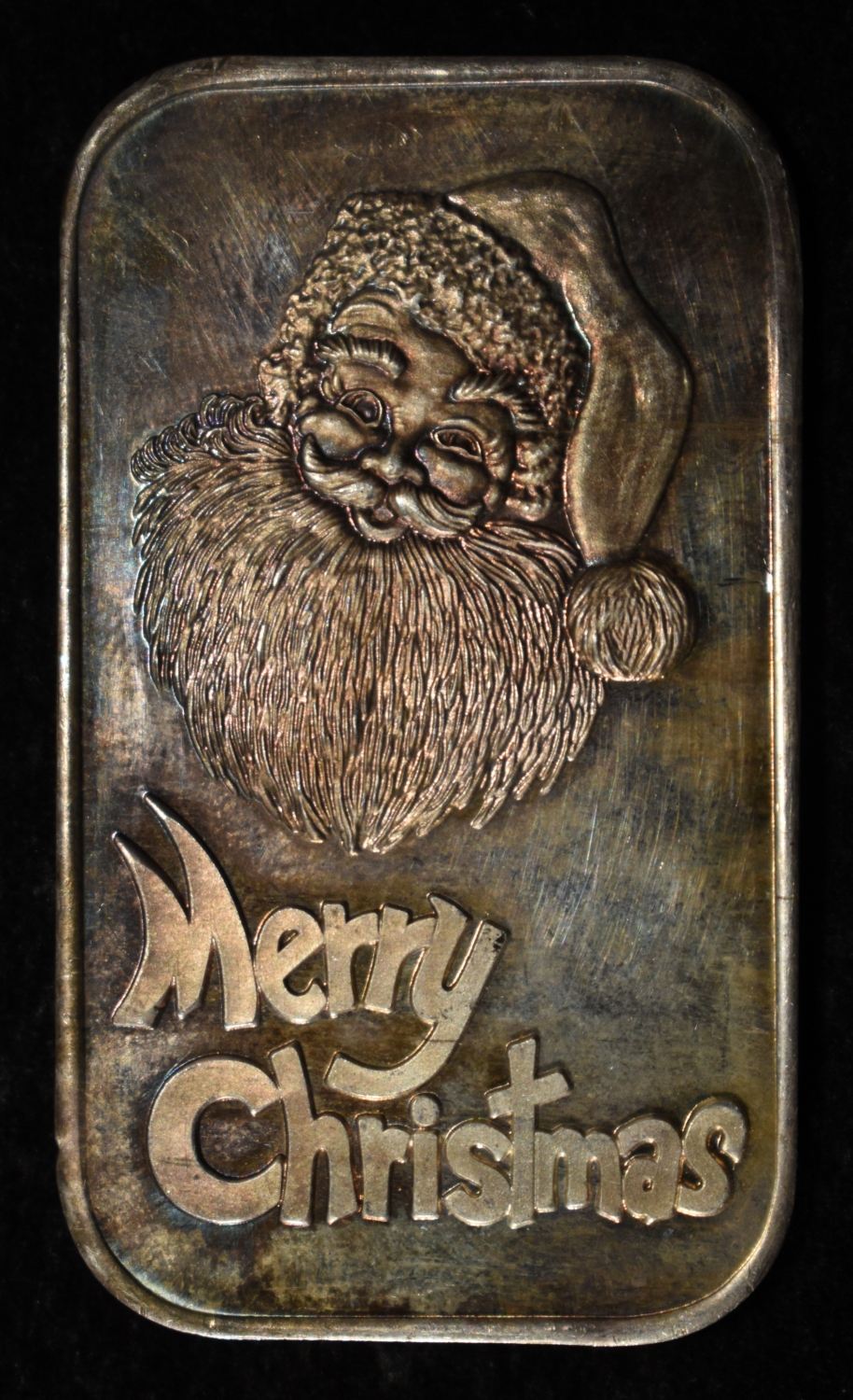 MERRY CHRISTMAS 1 OZ .999 SILVER BAR