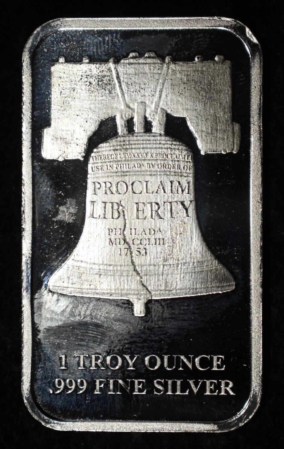 PROCLAIM LIBERTY 1 OZ .999 SILVER BAR