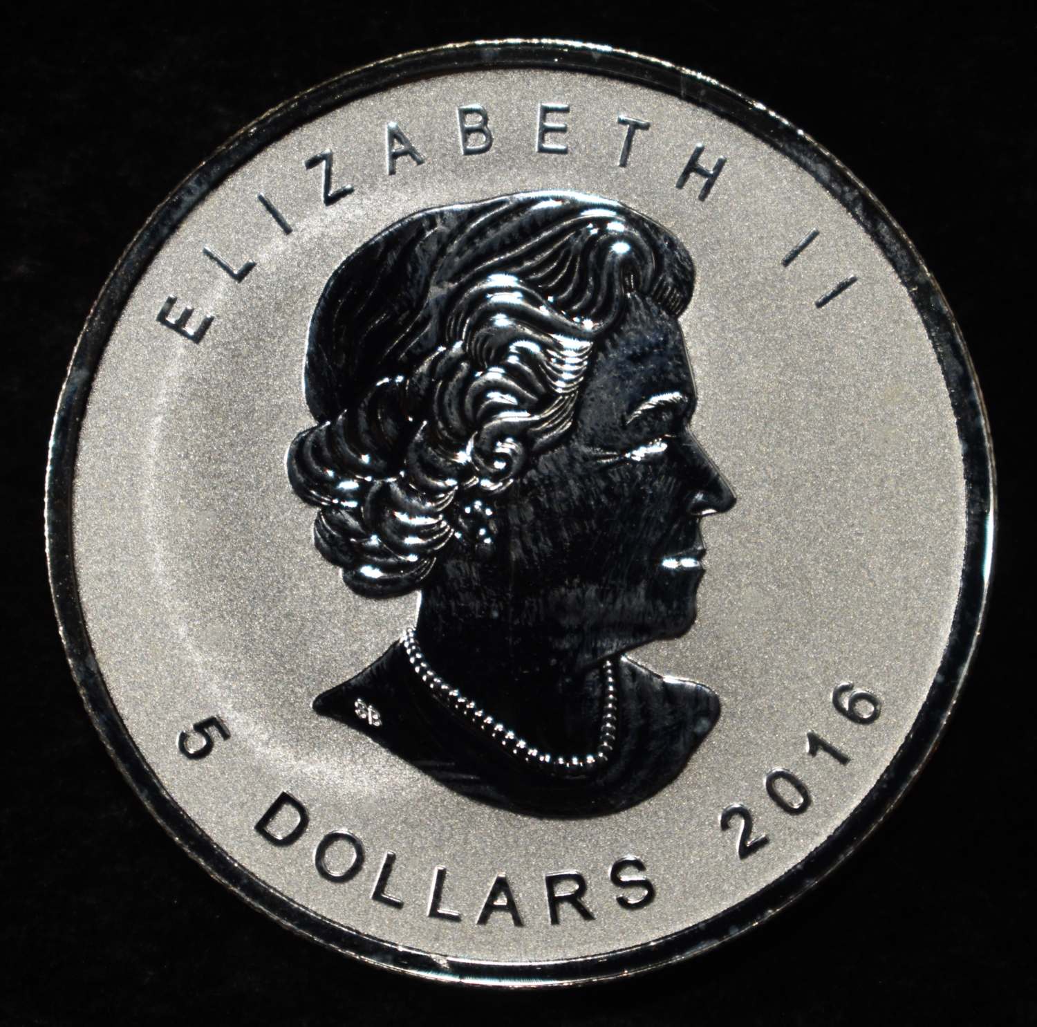 MAPLE LEAF 1 OZ .999 SILVER ROUND REVERSE PROOF