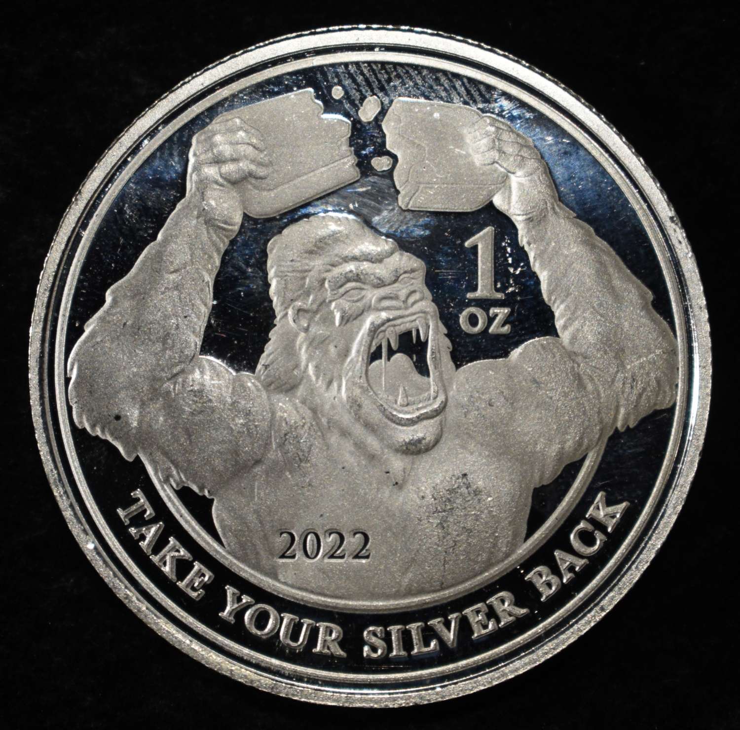 TAKE YOUR SILVER BACK 1 OZ .999 SILVER ROUND
