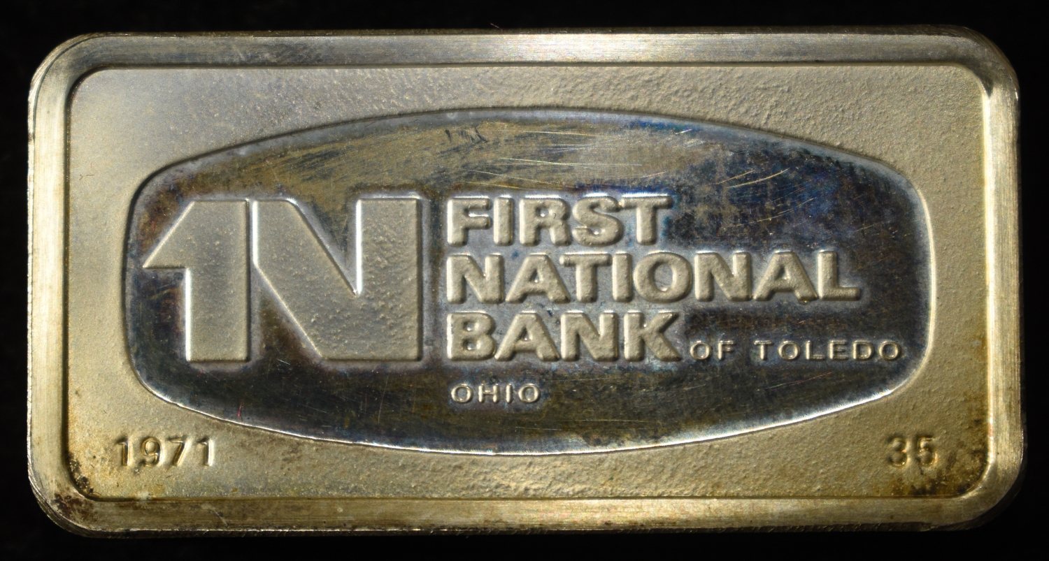 THE FRANKLIN MINT 1000 GRAIN 92.5% SILVER BAR