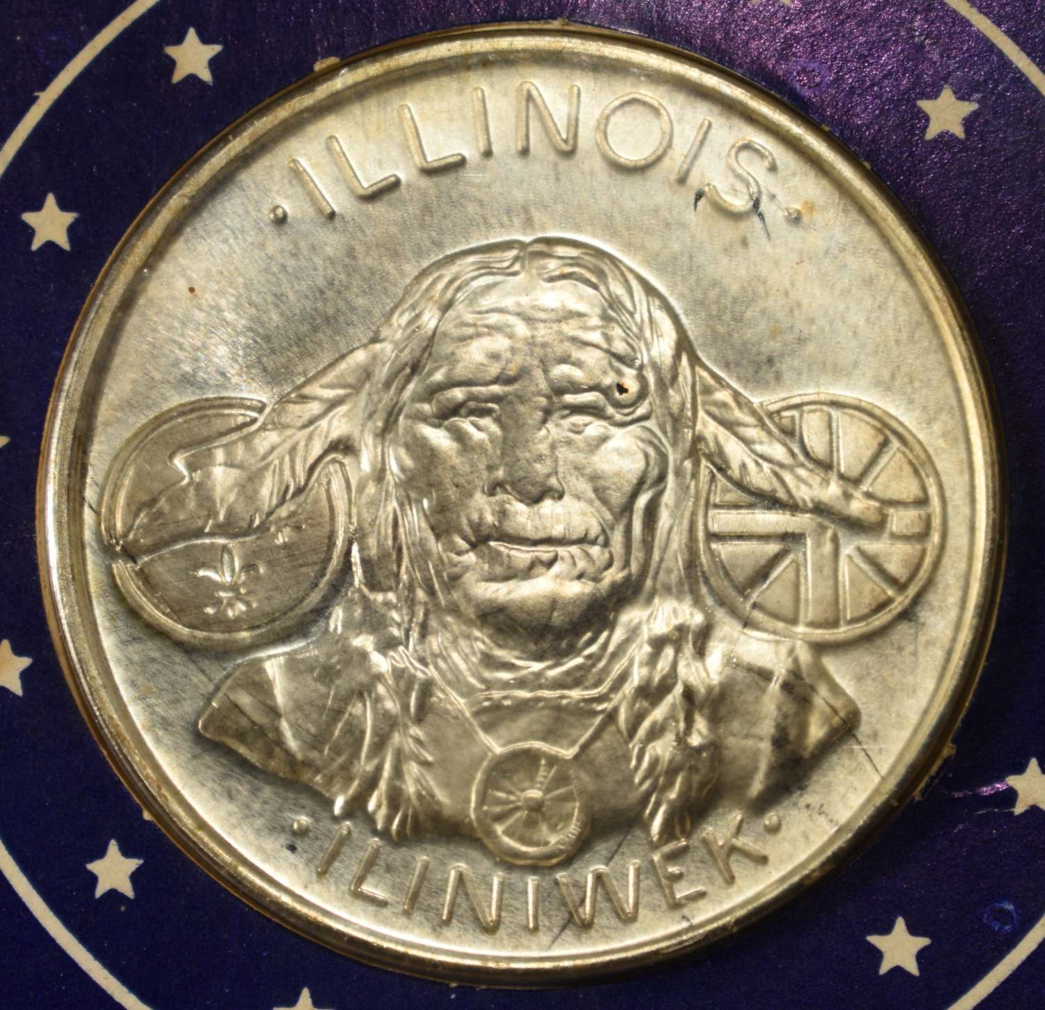 1973 ILLINOIS MEDALLION 92.5% SILVER
