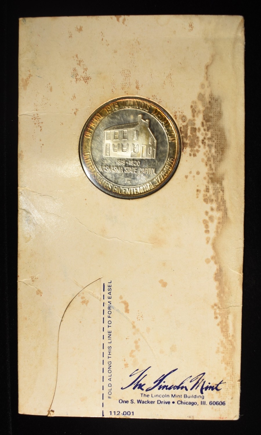 1973 ILLINOIS MEDALLION 92.5% SILVER