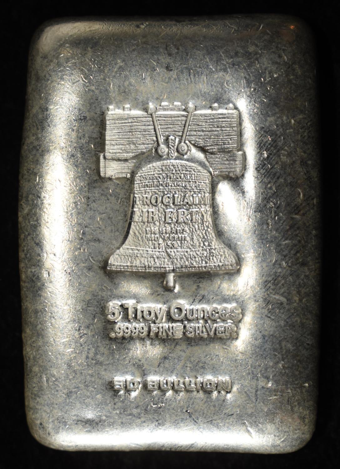5 OZ .999 SILVER BAR