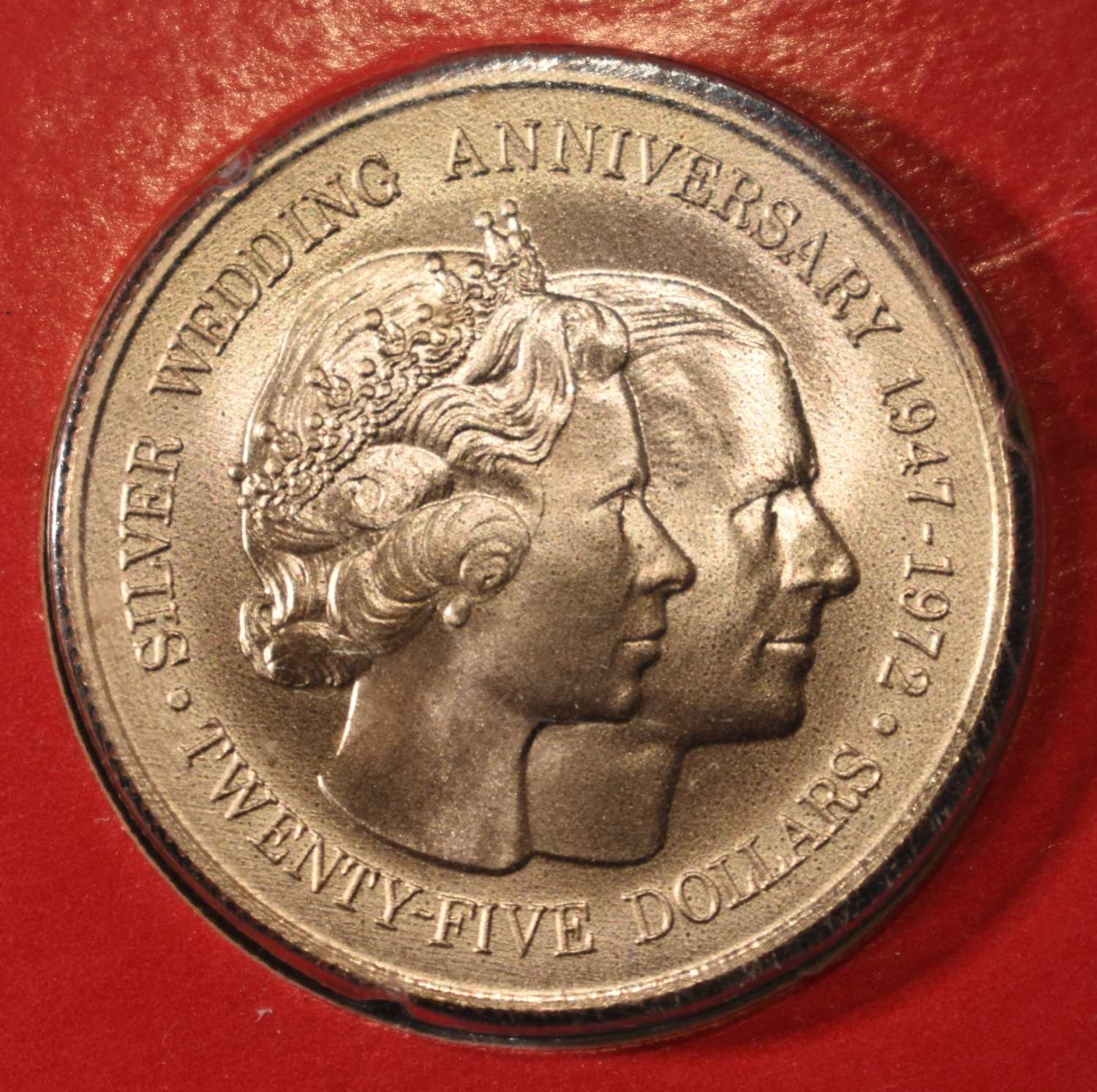 1972 CAYMAN ISLANDS $25 GOLD
