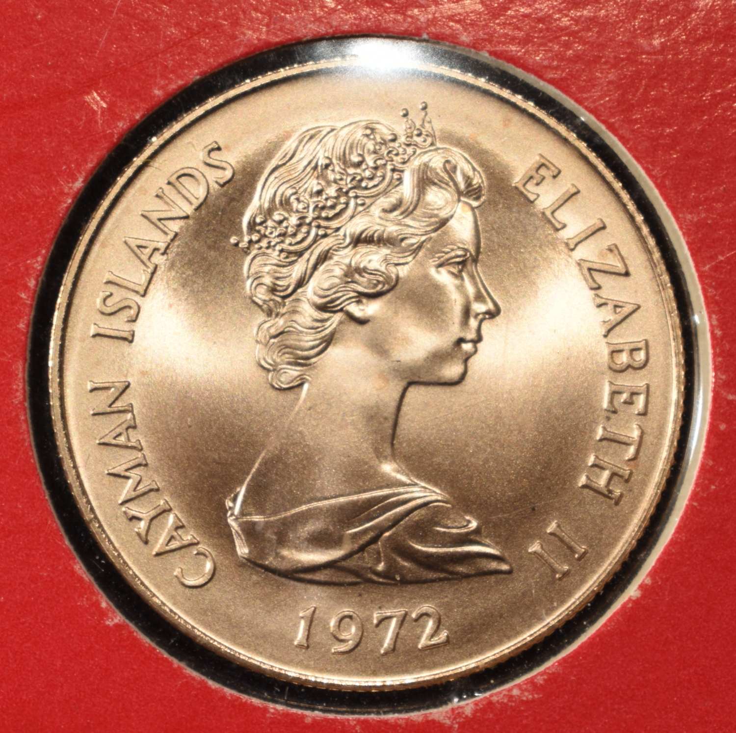 1972 CAYMAN ISLANDS $25 GOLD