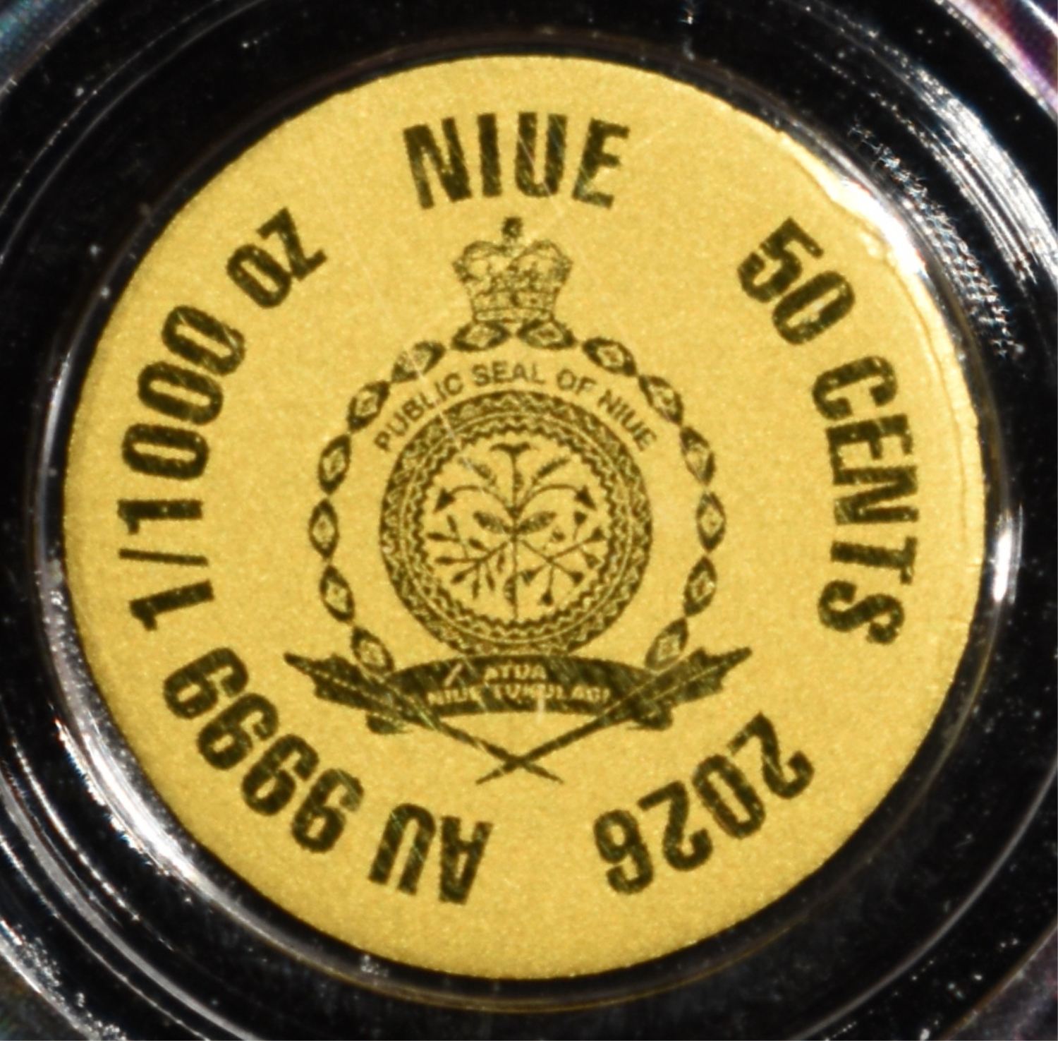 (5) 2026 NIUE 50C 1/1000TH .9999 GOLD