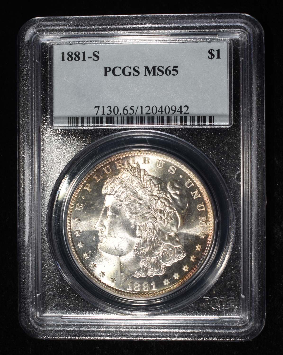 1881-S MORGAN DOLLAR PCGS MS-65