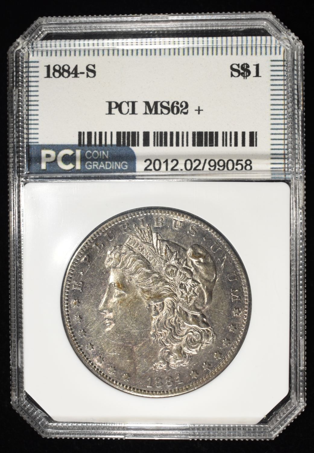 1884-S MORGAN DOLLAR PCI CH BU
