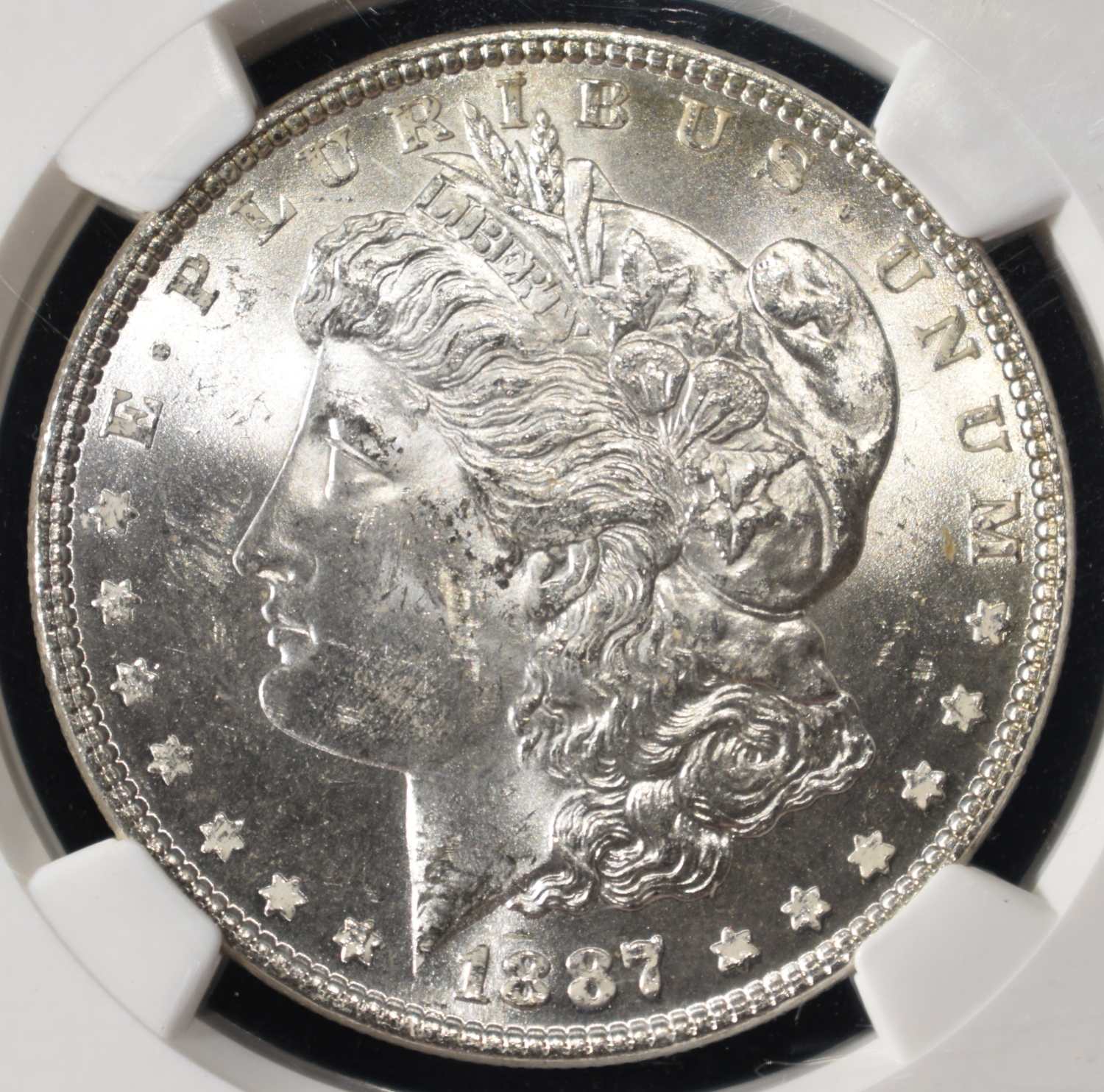 1887 MORGAN DOLLAR NGC MS-63 OLATHE HOARD