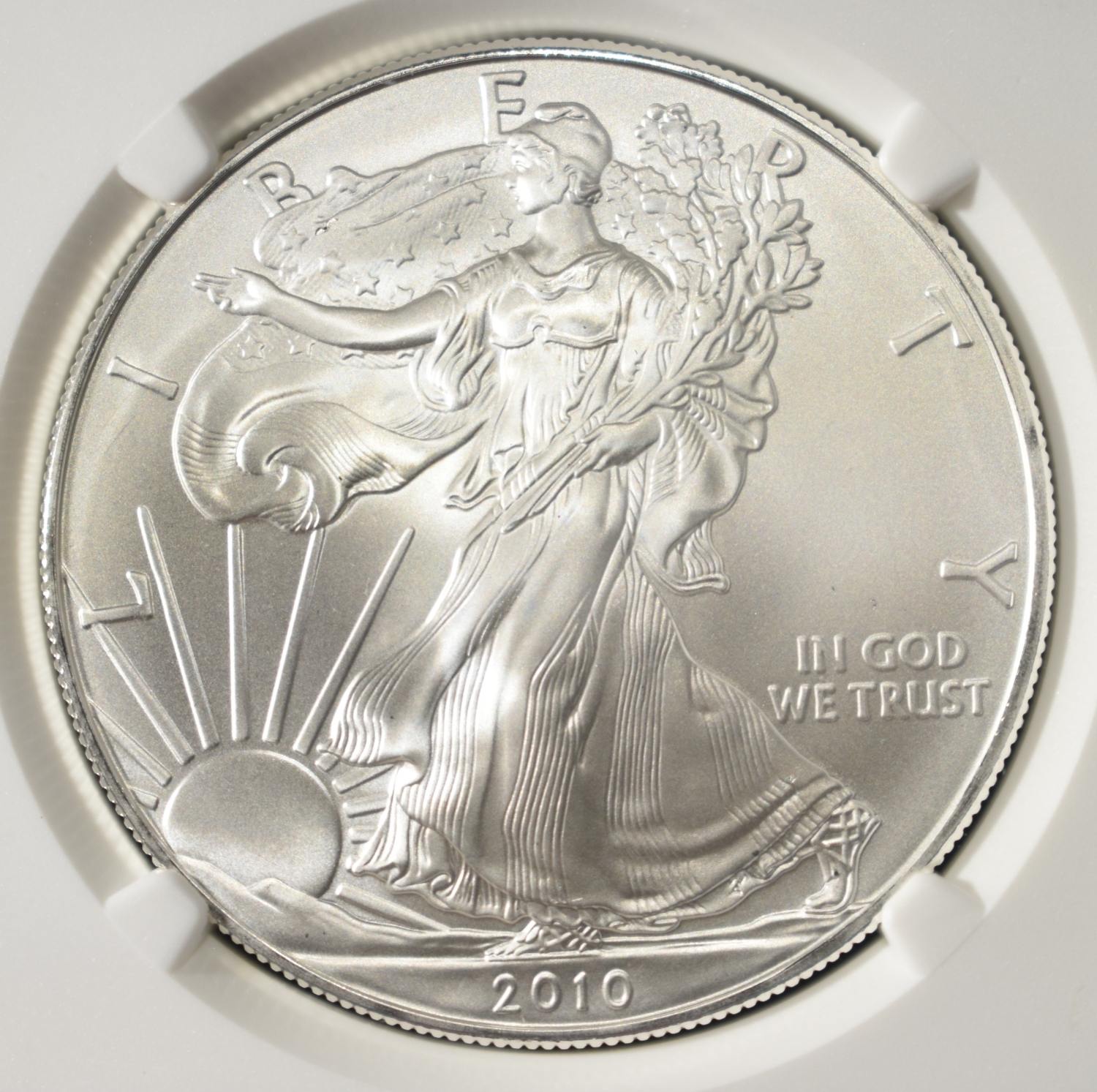 2010 AMERICAN SILVER EAGLE NGC MS69