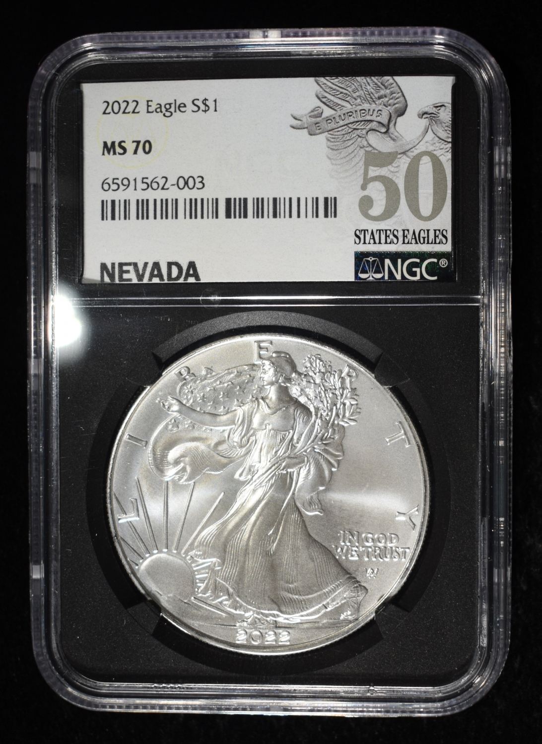 2022 AMERICAN SILVER EAGLE NGC MS70
