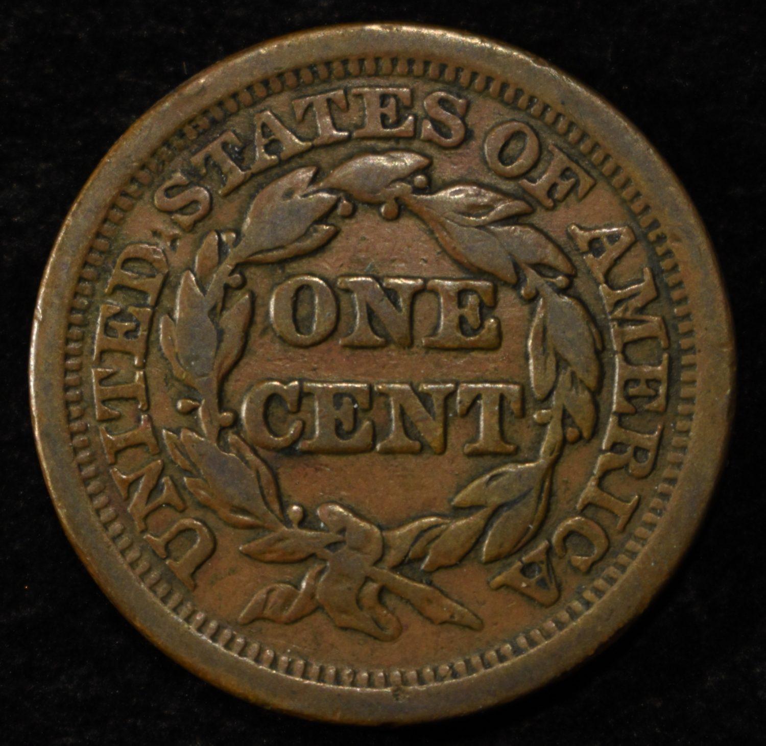1849 LARGE CENT VF