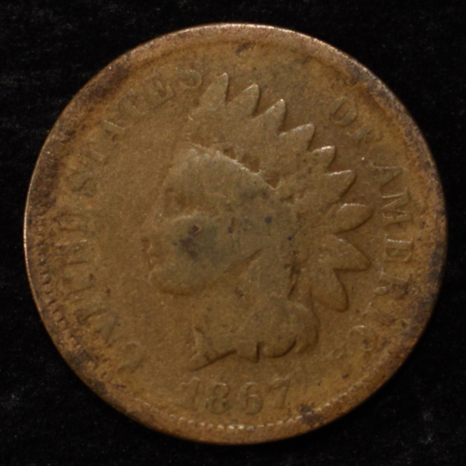 1867 INDIAN CENT GOOD