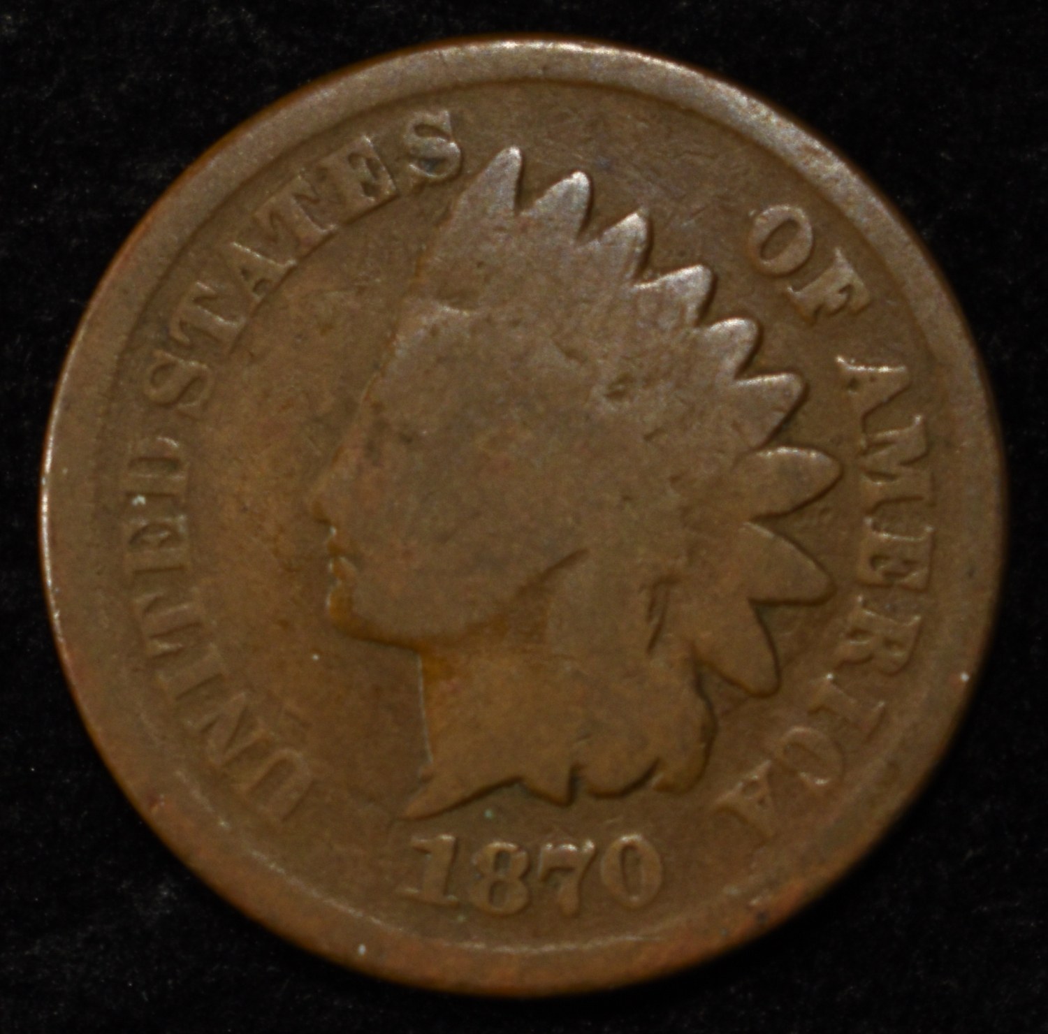 1870 INDIAN CENT GOOD